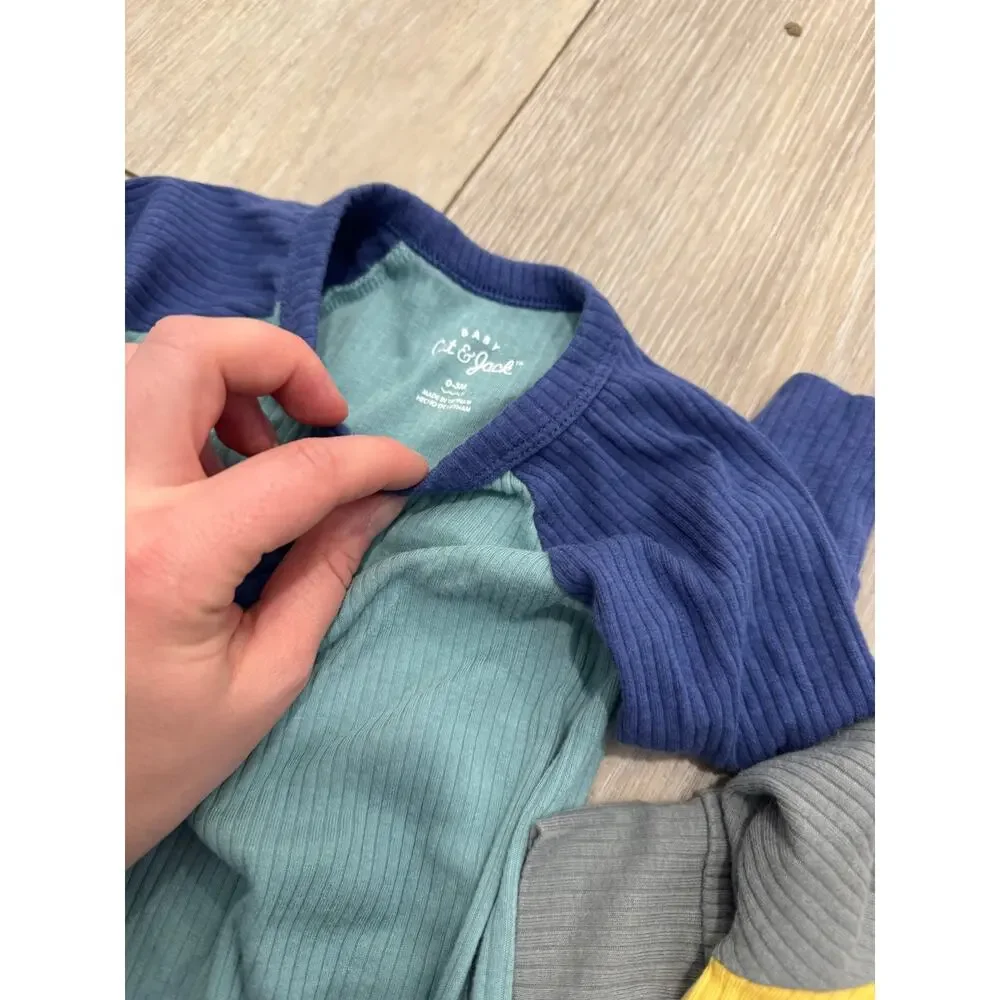 Cat & jack Bright ribbed long sleeve outfits
